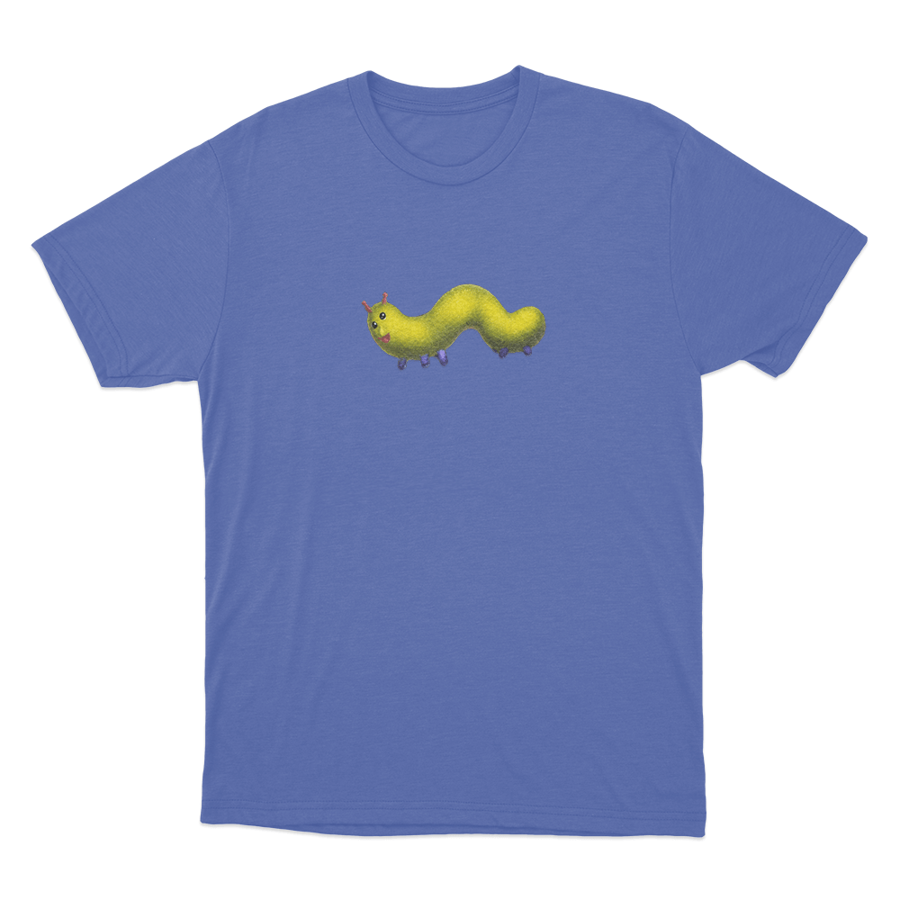 Booger Worm Unisex T Shirt Blue Booger Worm Unisex T Shirt Blue