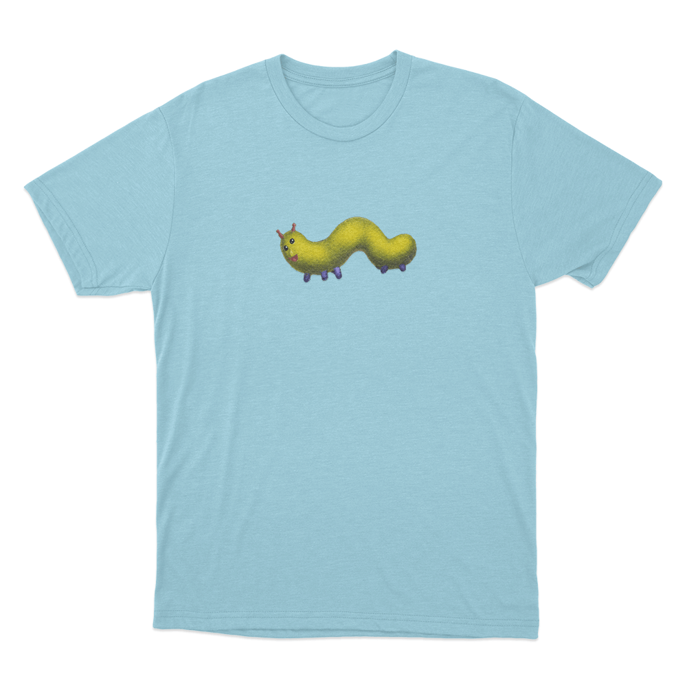 Booger Worm Unisex T Shirt Sky Blue Booger Worm Unisex T Shirt Sky Blue