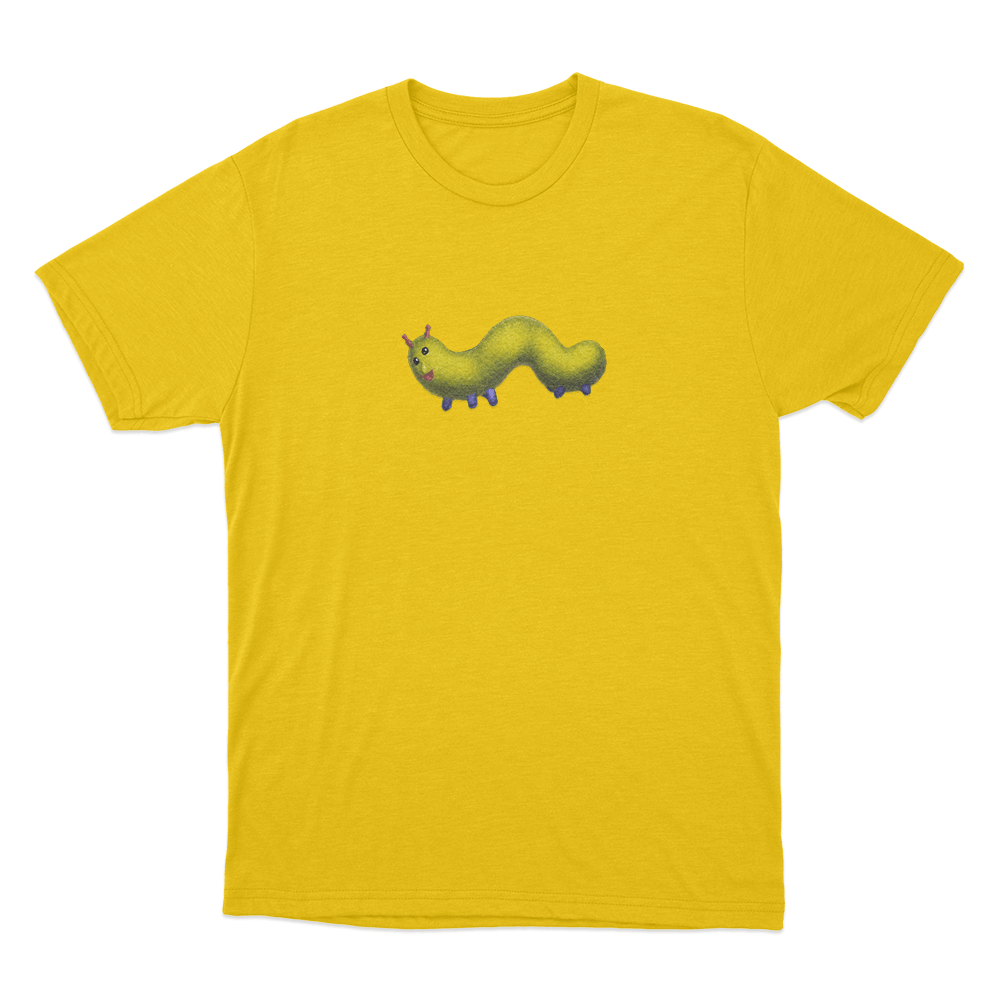 Booger Worm Unisex T Shirt Yellow Booger Worm Unisex T Shirt Yellow