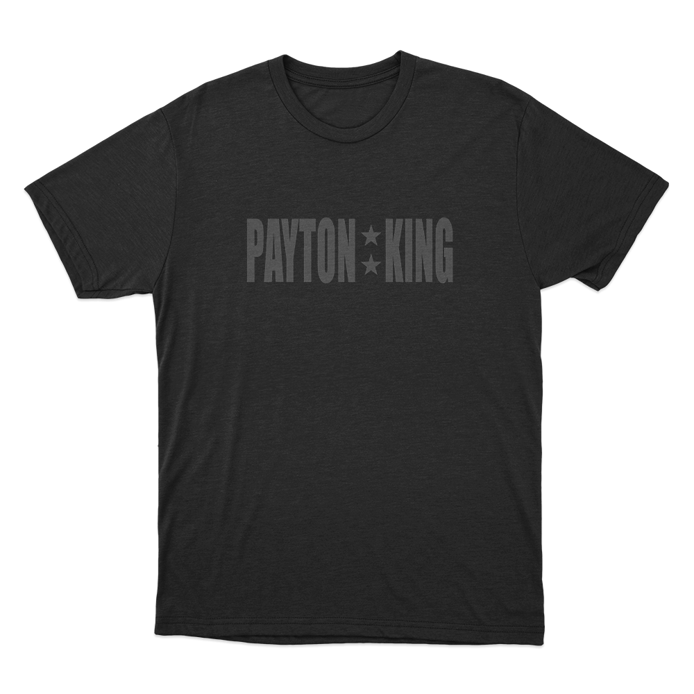 Payton King Unisex T Shirt Black Payton King Unisex T Shirt Black