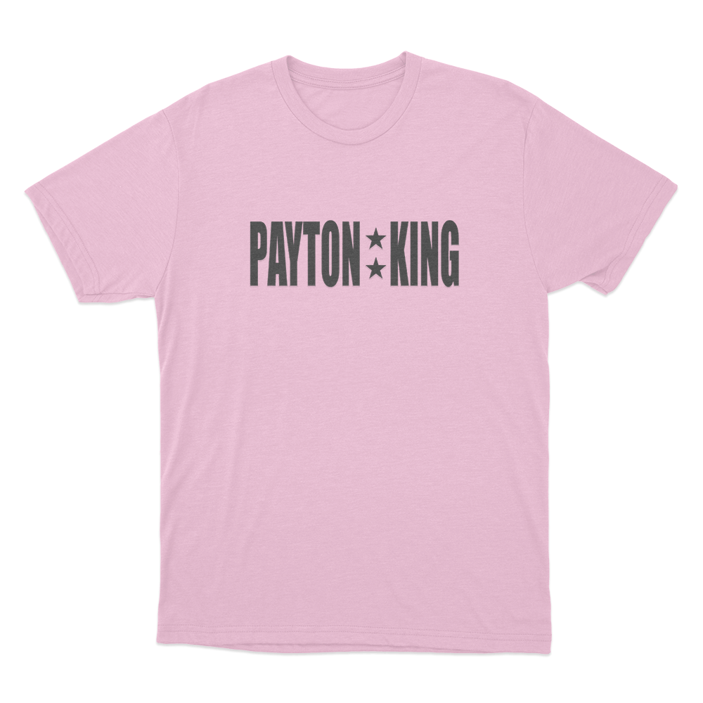 Payton King Unisex T Shirt Pink Payton King Unisex T Shirt Pink