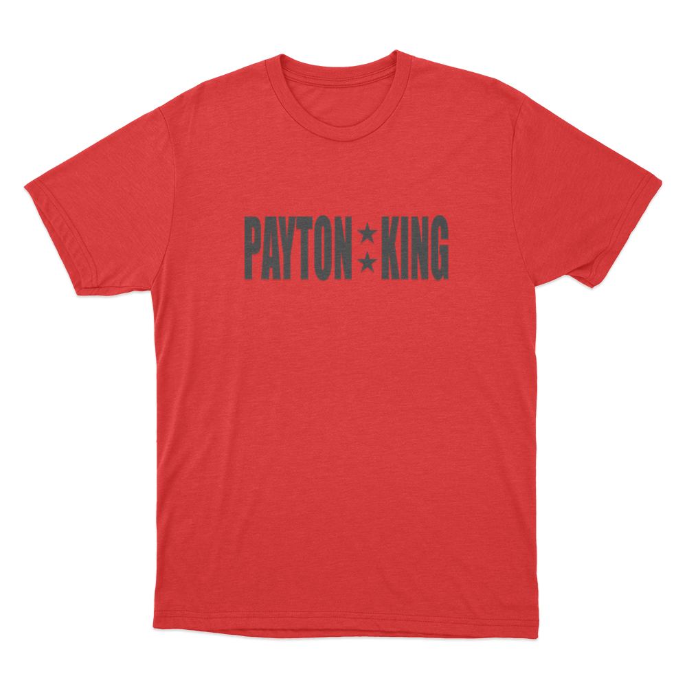 Payton King Unisex T Shirt Red Payton King Unisex T Shirt Red